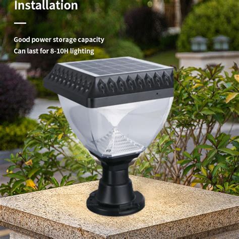 main gate solar light|Homehop 10W Solar Antique Main Gate Pillar Lights Outdoor Waterproof.